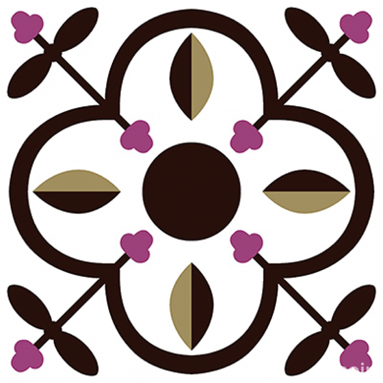 ENCAUSTIC POTTERY TILE GT 2764